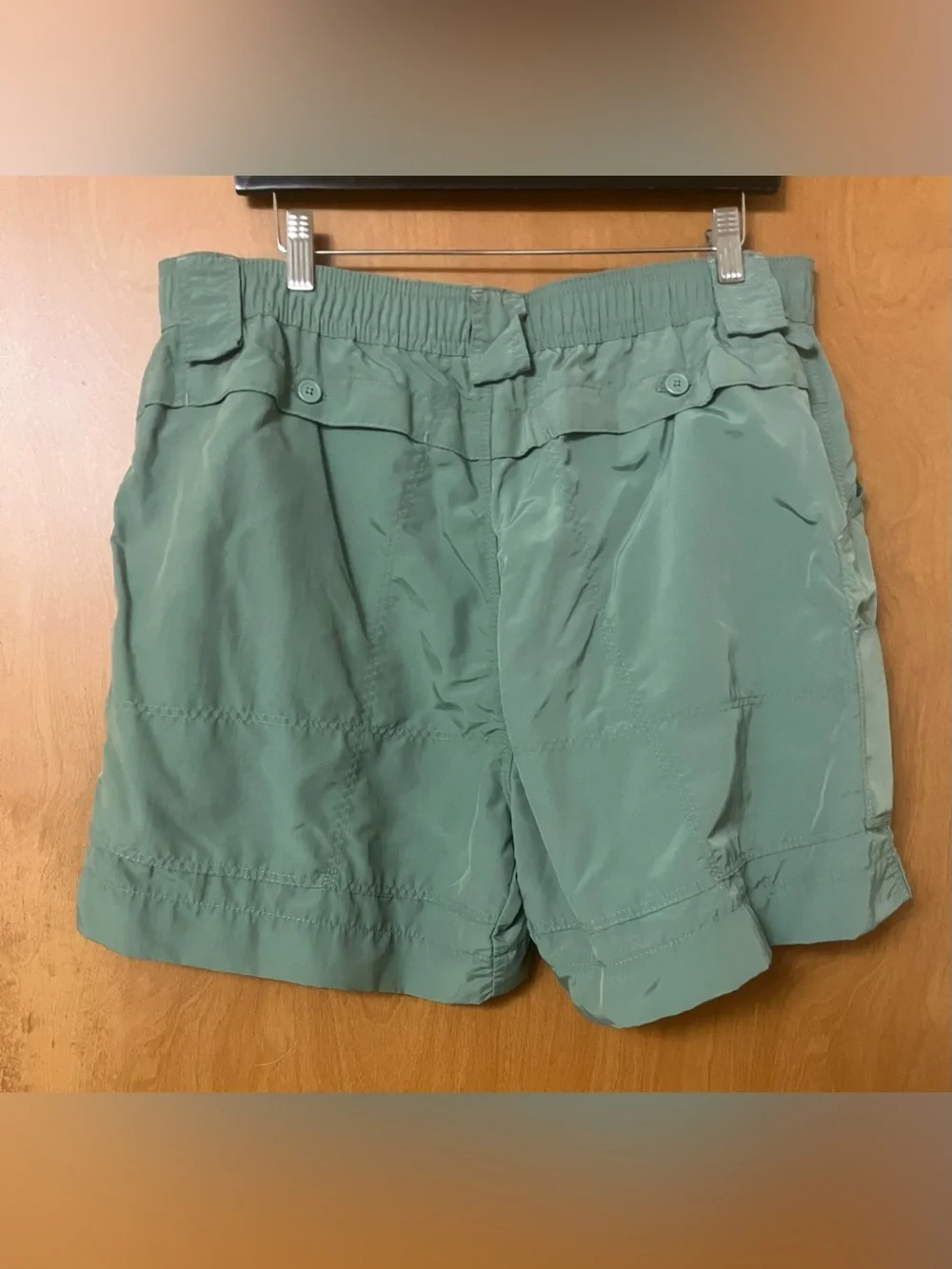AFTCO Men's Olive Green Fishing Outdoor Nylon Cargo Utility Shorts Size 40 Vtg